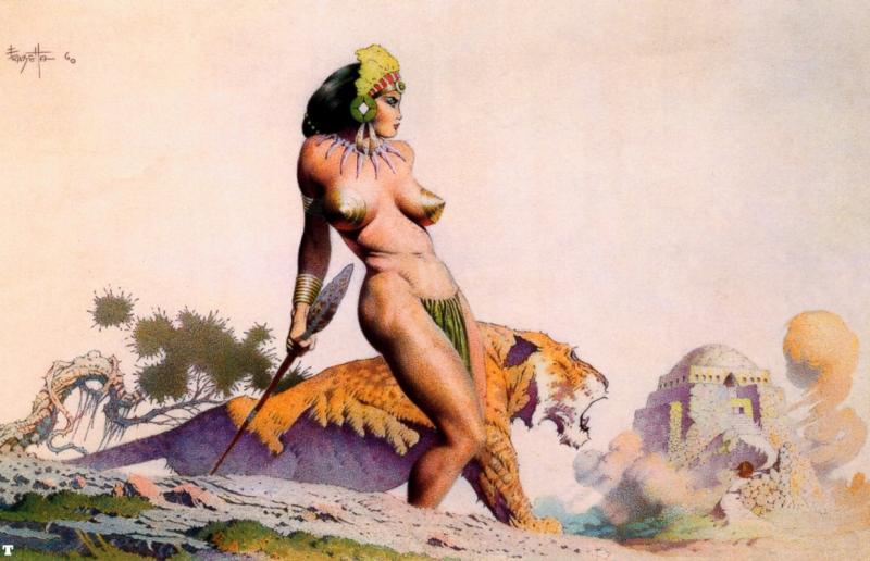 Lost City By Frank Frazetta