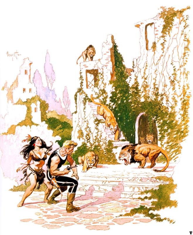 Lost Continent By Frank Frazetta