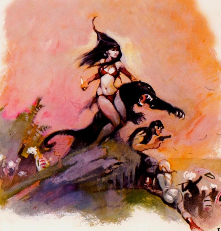 Luana III By Frank Frazetta