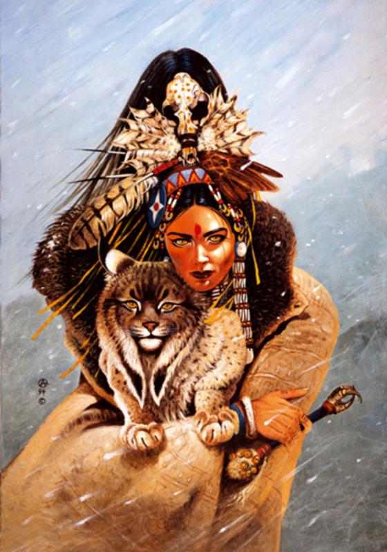 Lynx Woman By Chris Achilleos