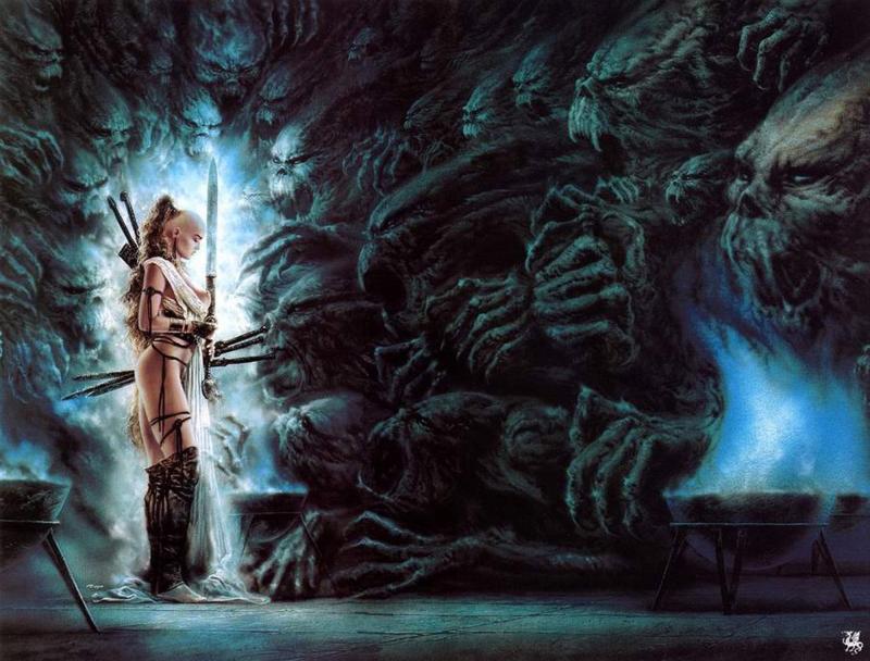 Malefic Howls Of Silence By Luis Royo