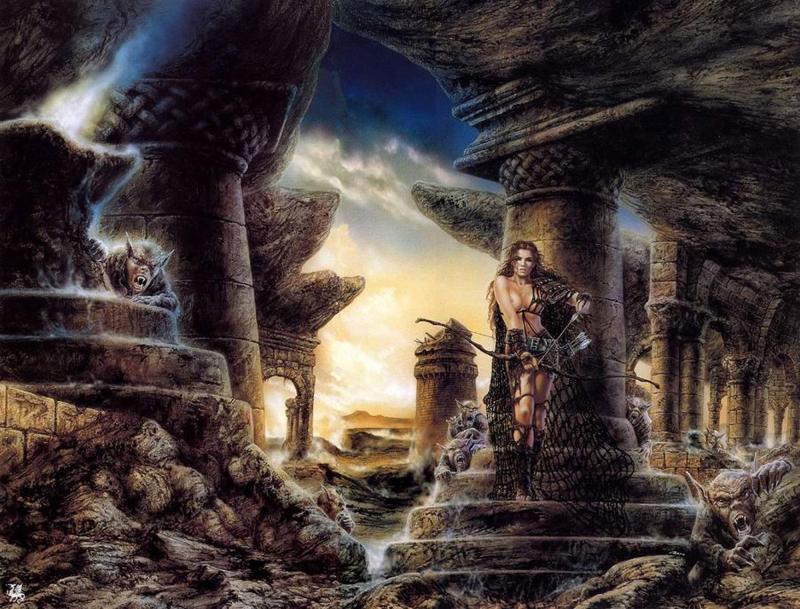 Malefic Roofs Of Fear By Luis Royo