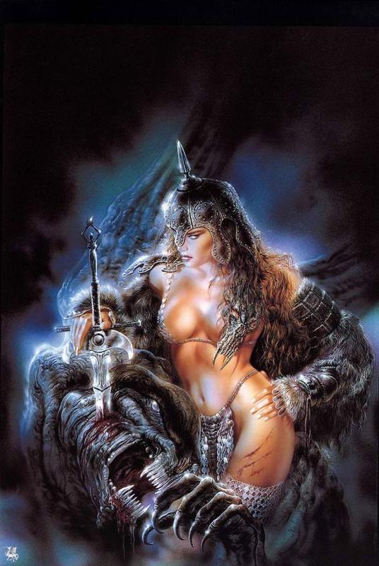 Malefic Under Blues By Luis Royo