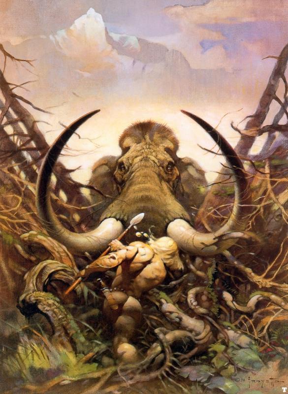 Mammoth By Frank Frazetta