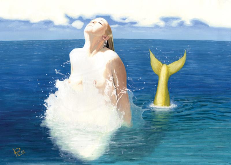 Mermaid Splash By Kevin Clark