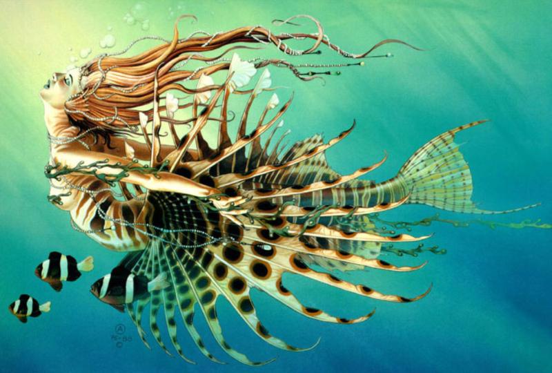 Mermaid And Friends By Chris Achilleos
