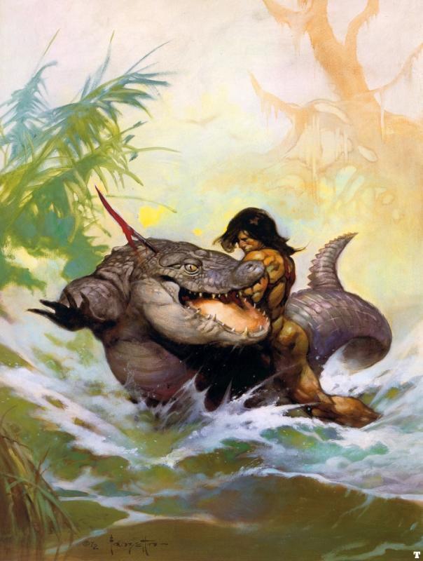 Monster Out Of Time By Frank Frazetta