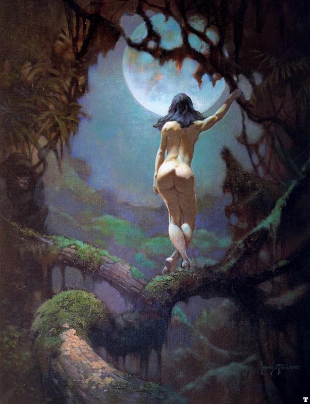 Moons Rapture By Frank Frazetta
