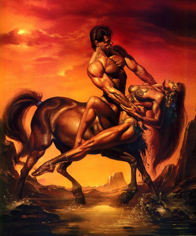 Nesus And Dejanira By Boris Vallejo