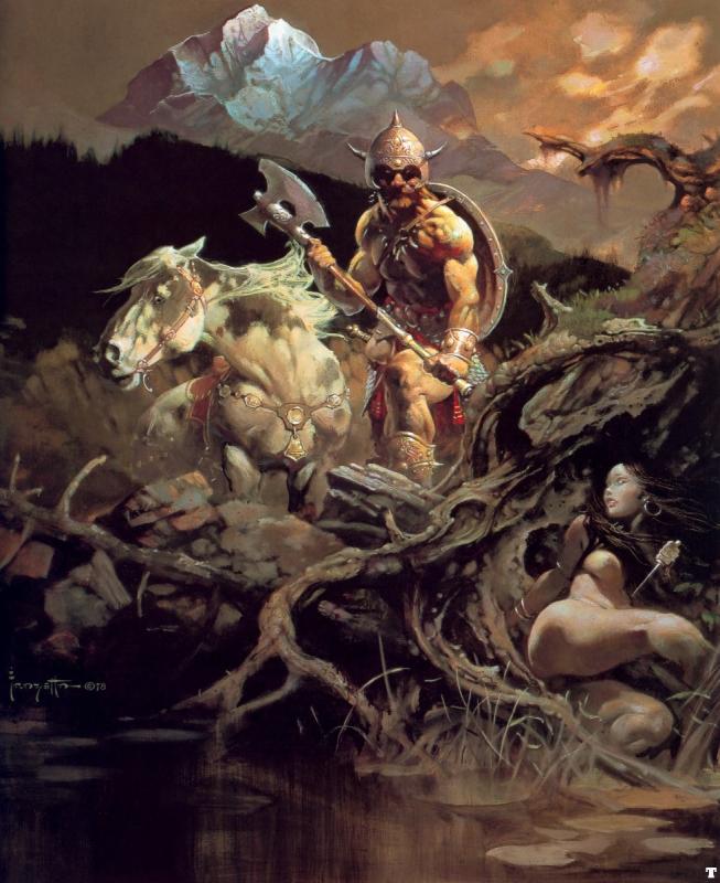 Night Winds By Frank Frazetta