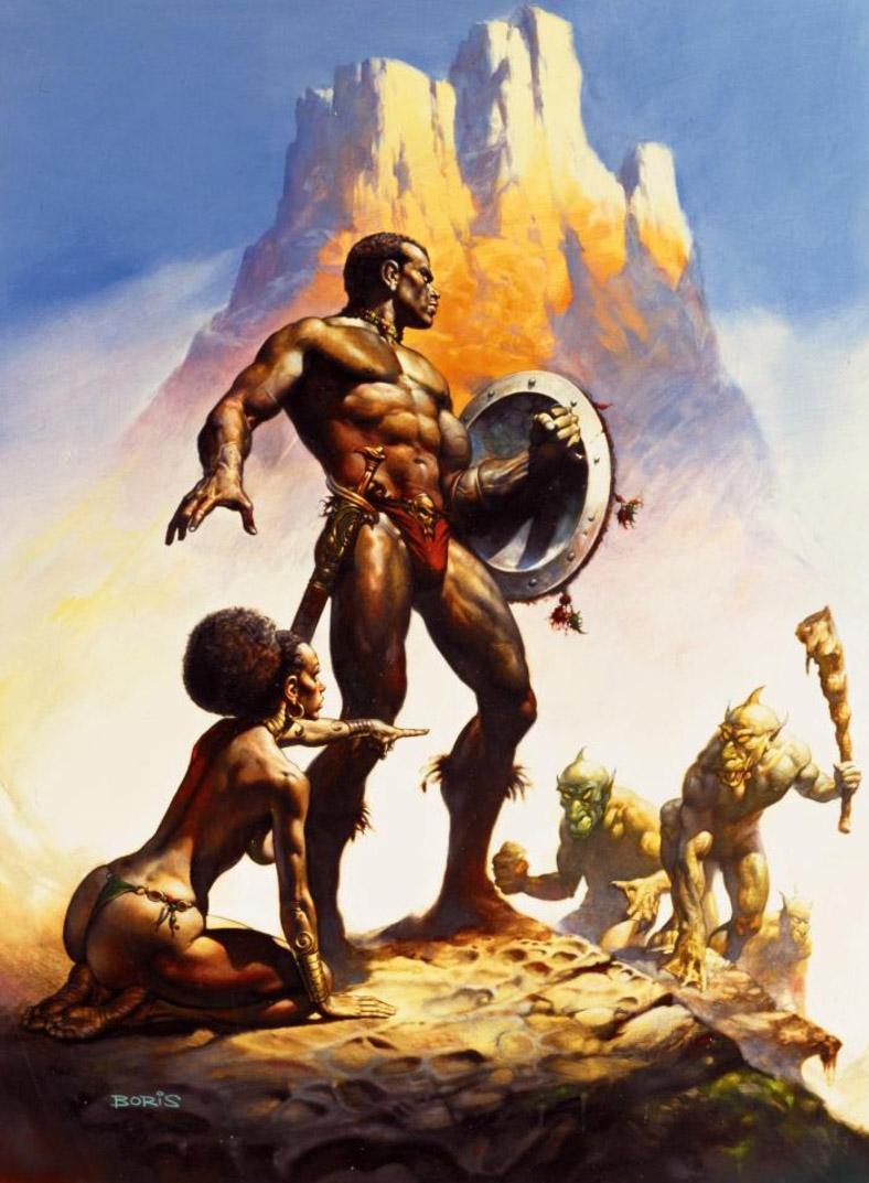 Nubian Warrior By Boris Vallejo
