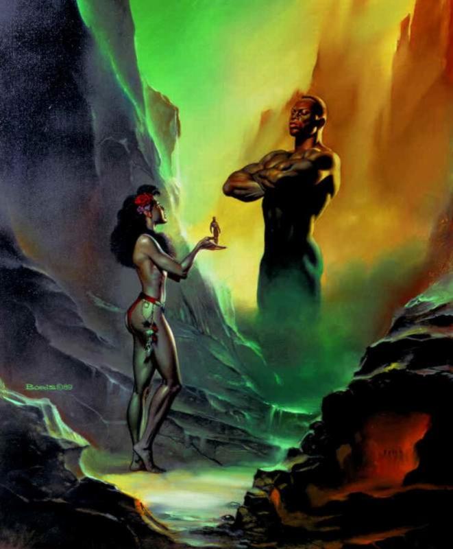 Nyankopong And Elohda By Boris Vallejo