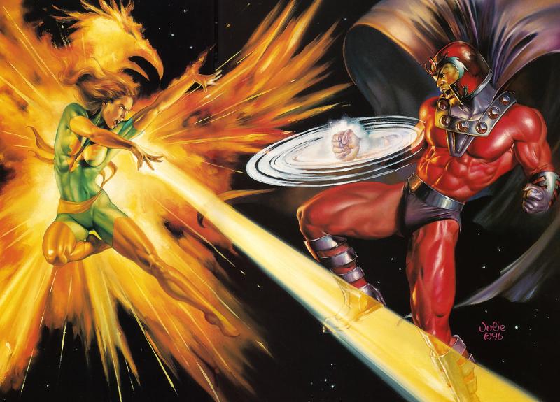 Phoenix Vs Magneto By Julie Bell