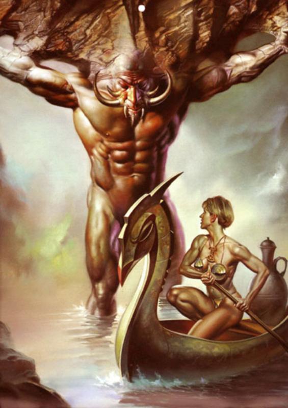 Pillar Of The Cave By Boris Vallejo