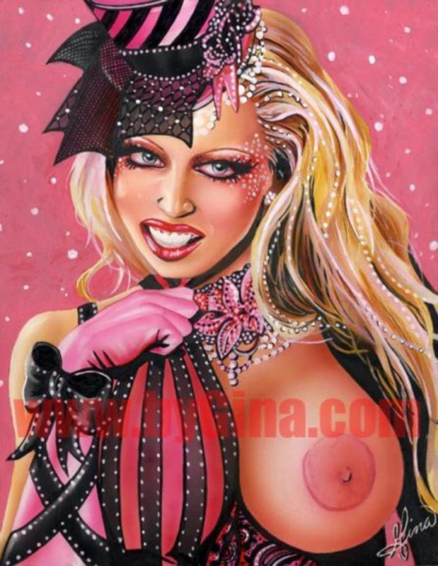 Pink Burlesque By Gina King