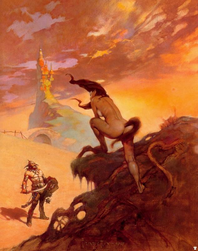 Ponytail By Frank Frazetta