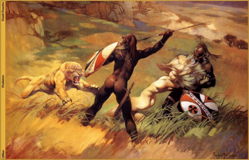 Predators By Frank Frazetta