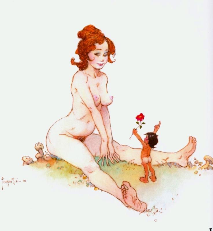 Pretty Posy By Frank Frazetta
