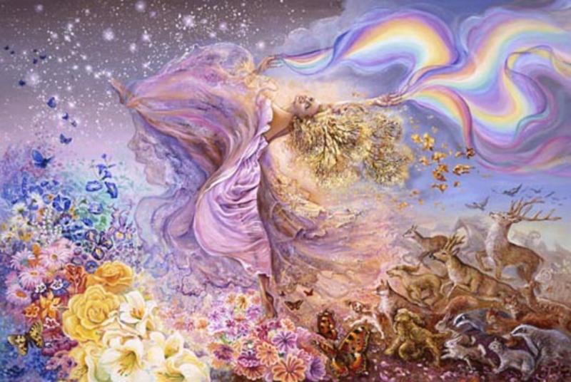 Rainbow Girl 2 By Josephine Wall