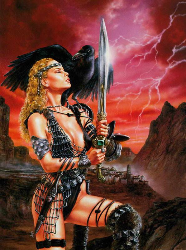 Raven By Luis Royo