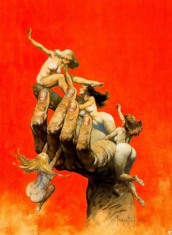 Reassembled Man By Frank Frazetta