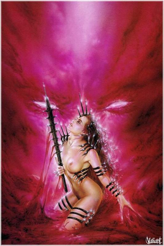 Red Bath By Luis Royo