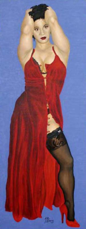 Red Dress By Hugh Owen Porter