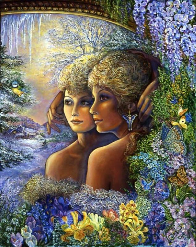 Reflections Of Winter By Josephine Wall