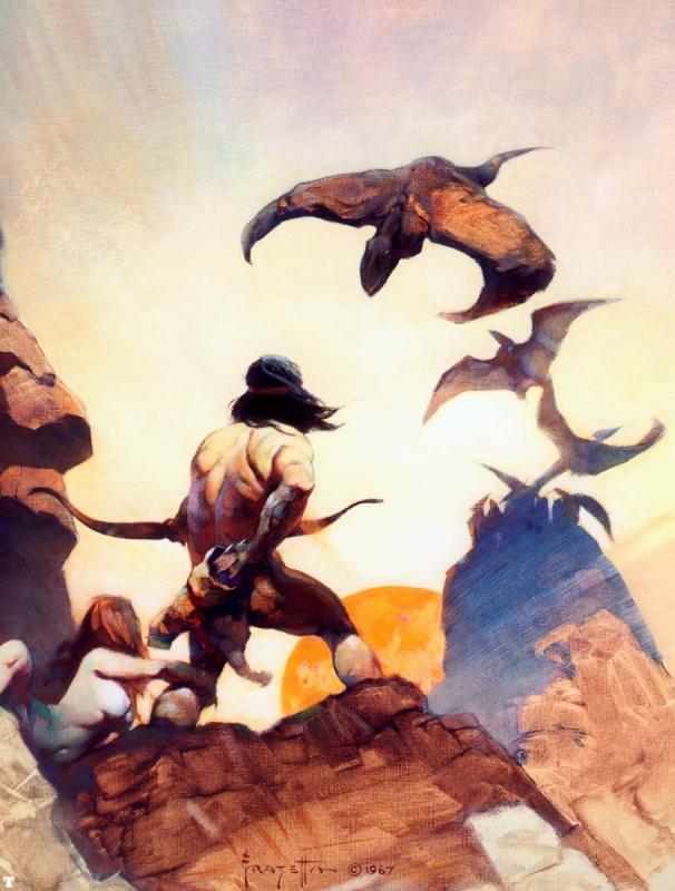 Return Of Jongar By Frank Frazetta