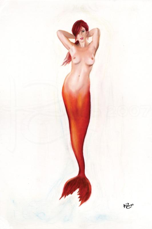 Ruby Mermaid By Kevin Clark