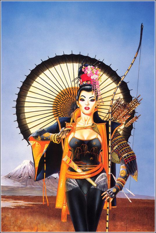 Samurai Girl By Chris Achilleos