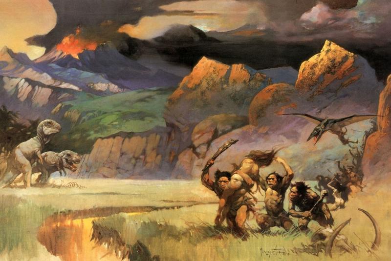 Savage World By Frank Frazetta