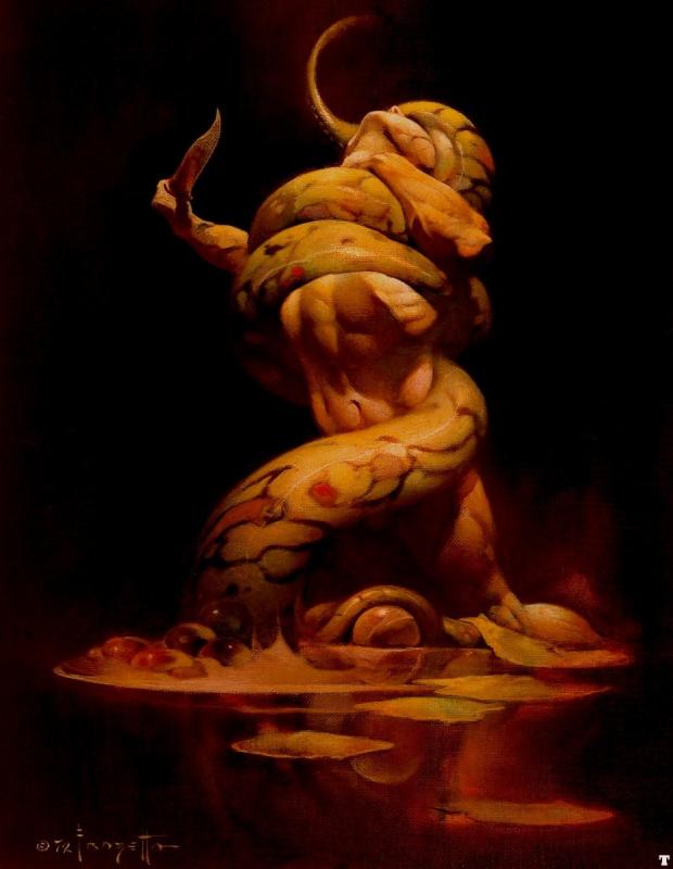 Serpent By Frank Frazetta