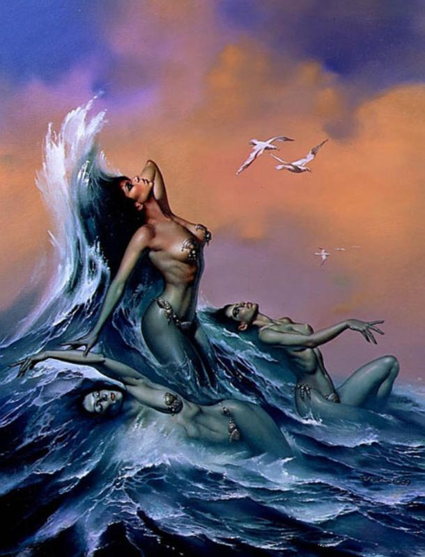 Sirens By Boris Vallejo