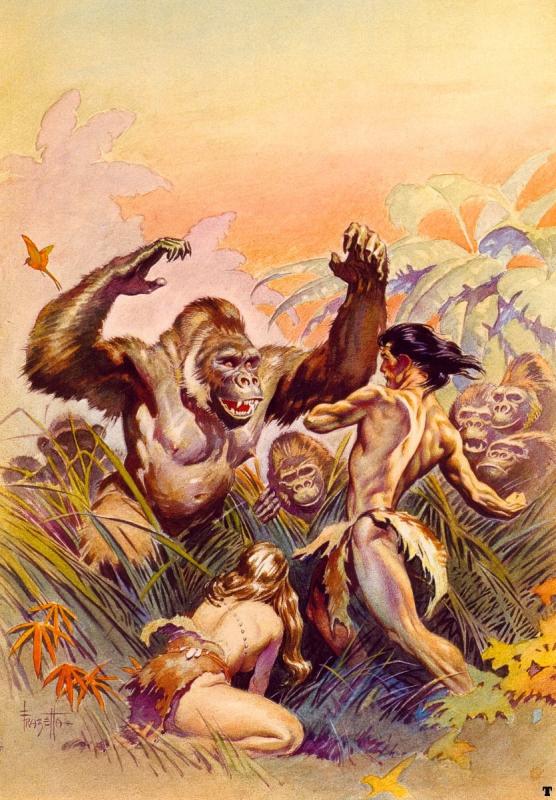 Son Of Tarzan By Frank Frazetta