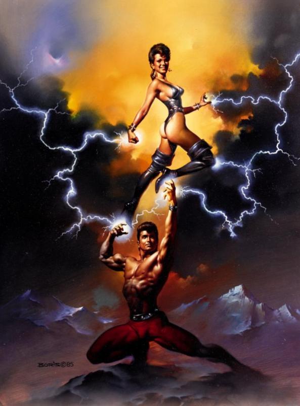 Sorcerer And His Woman By Boris Vallejo