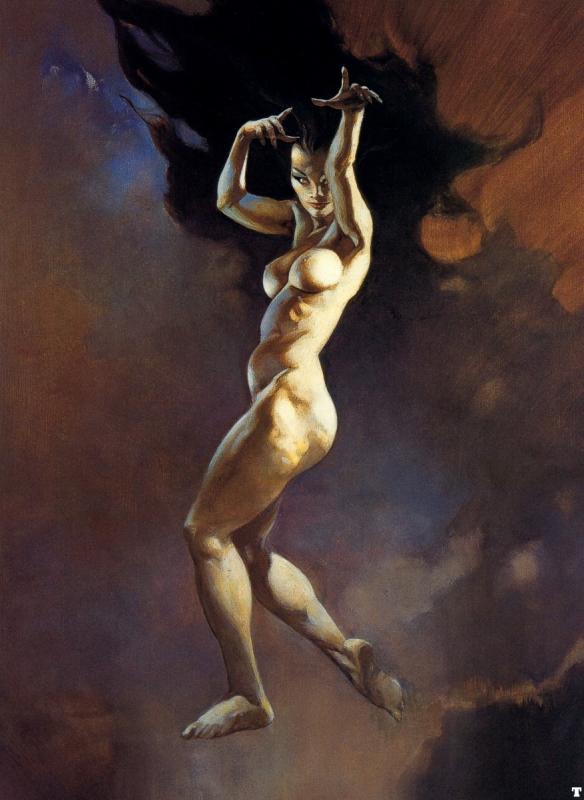 Sorceress By Frank Frazetta
