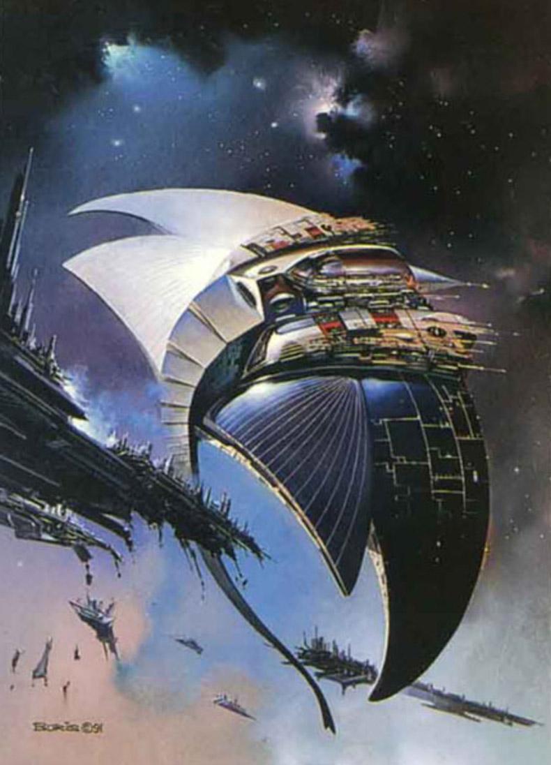 Space Manta By Boris Vallejo