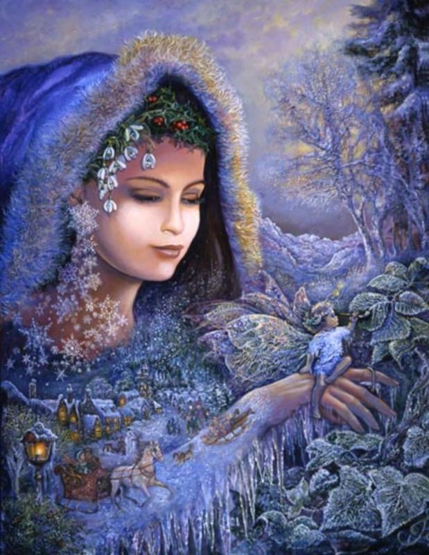 Spirit Winter By Josephine Wall
