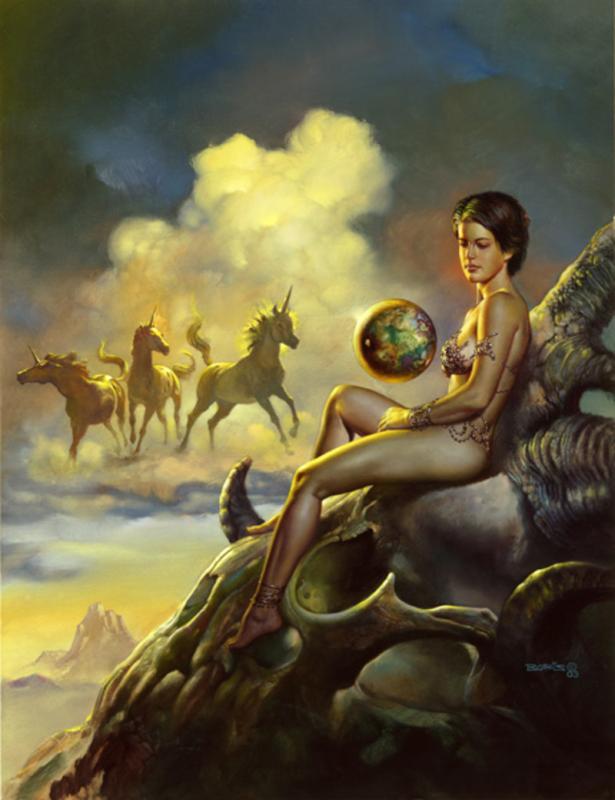 Stallions In The Sky By Boris Vallejo