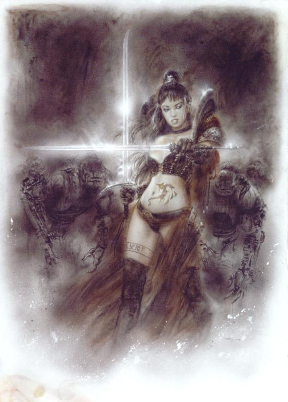Subversive Beauty Eastern Cross Detail By Luis Royo