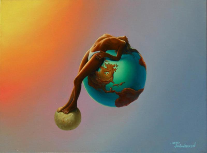 Sunbathing By Jim Warren