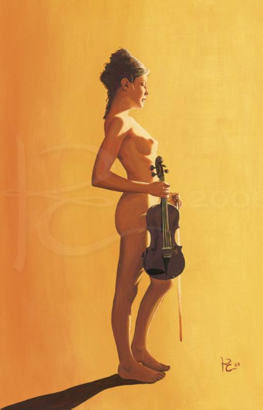 Sunset Violin By Kevin Clark