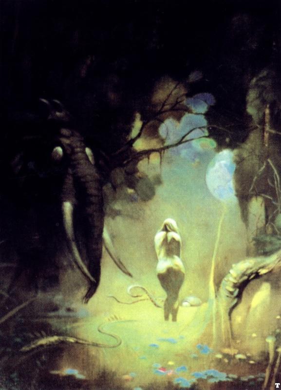 Swamp Demon II By Frank Frazetta