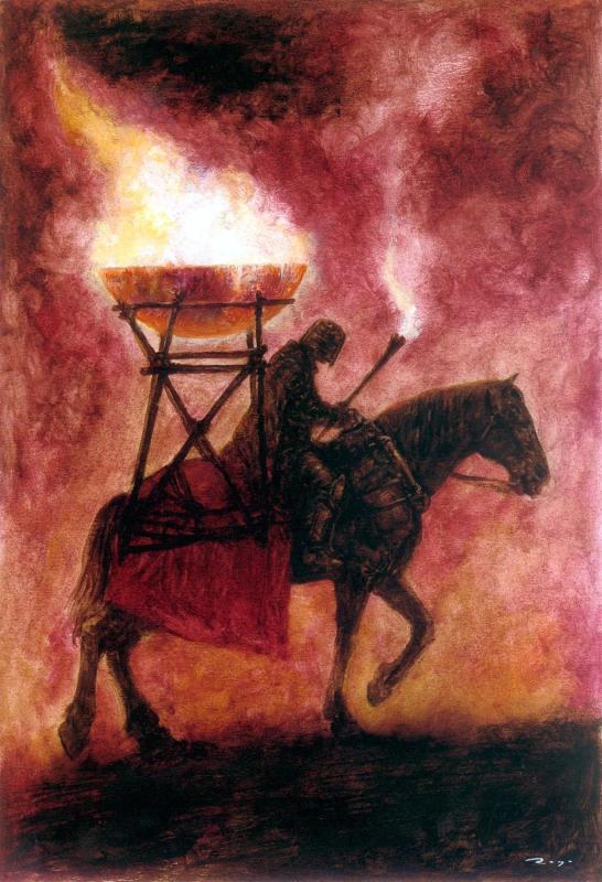Tarot Knight Of Cups Visions By Luis Royo
