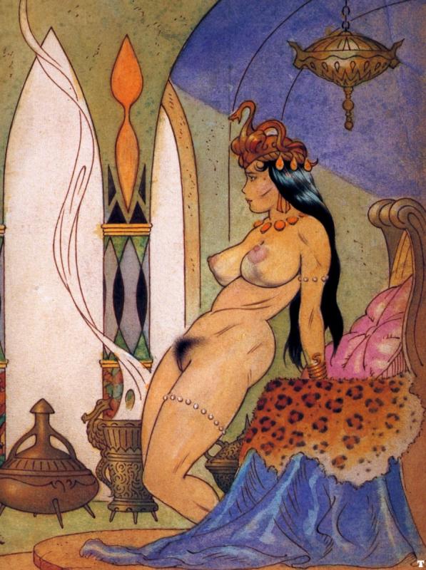 Tarzan Meets Laof Opar I By Frank Frazetta