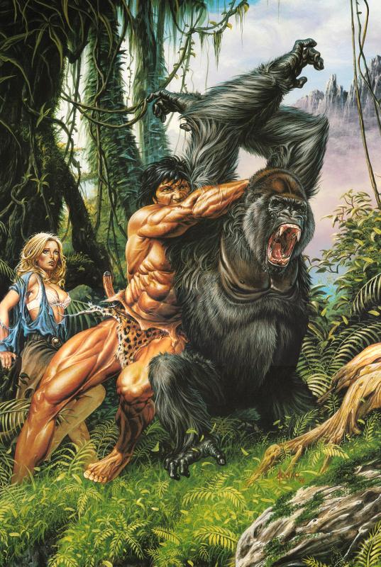 Tarzan Vs Lord Buckingham By Joe Jusko