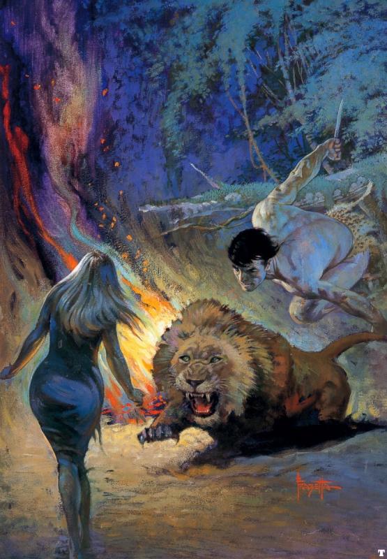 Tarzan And The Jewels Of Opar By Frank Frazetta