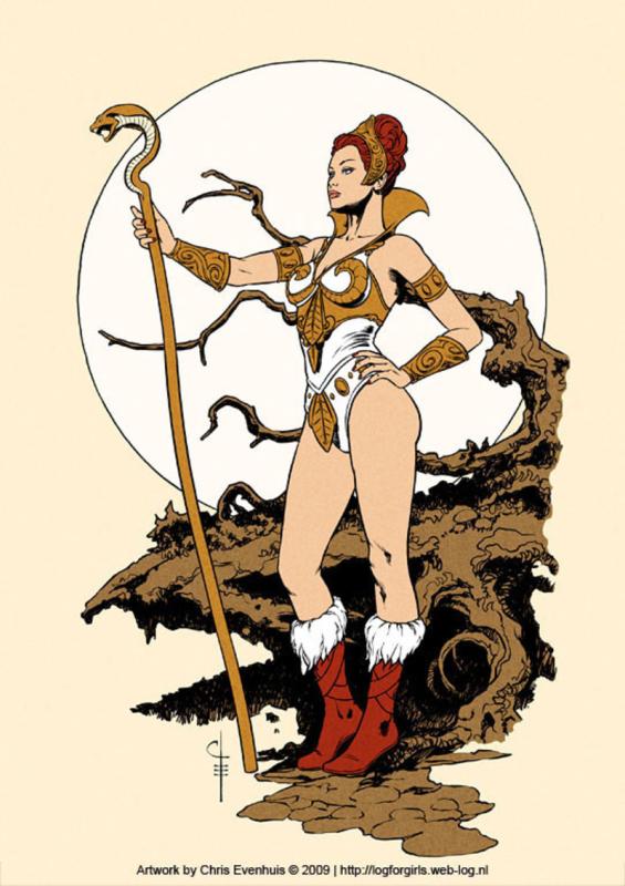 Teela Warrior Goddess By Chris Evenhuis