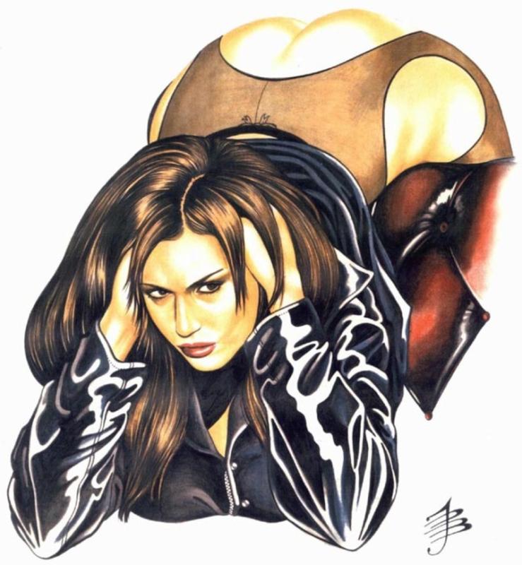 Teresa In Leather By Paul John Ballard